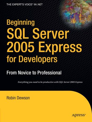cover image of Beginning SQL Server 2005 Express for Developers